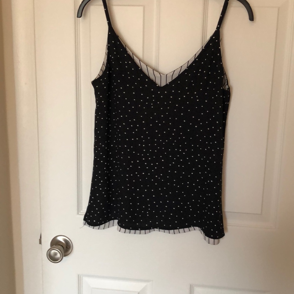 Reversible black and white top